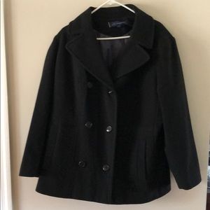 Black Anne Klein Pea Coat